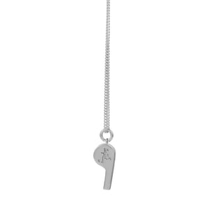 Silver Runaway Girl Whistle Necklace