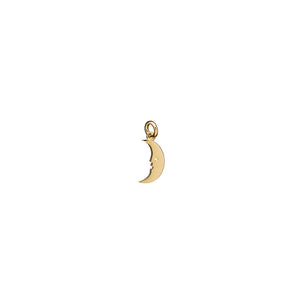 9ct Yellow Gold Mini Moon Charm