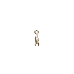 9ct Yellow Gold Mini Rocket Charm