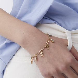9ct Yellow Gold Mini Bow Charm