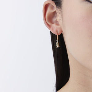 9ct Yellow Gold Mini Rocket Earrings