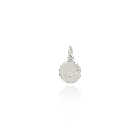 Evolve NZ Map Coin Pendant Silver Charm (Cherished)