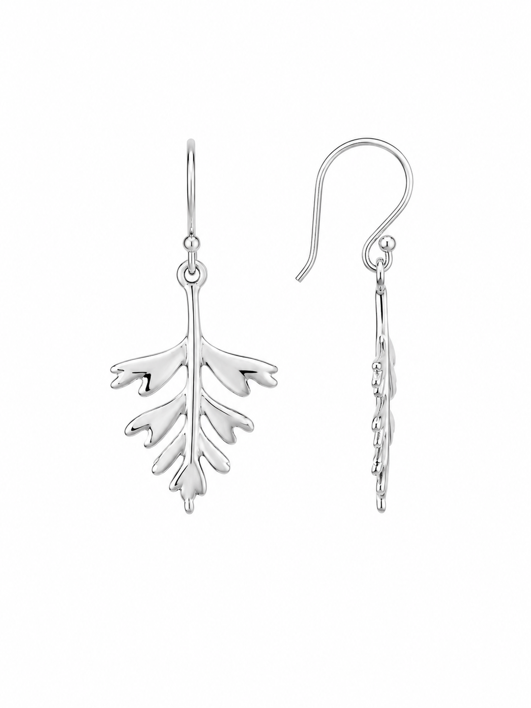 LT Sterling Silver  Botanical Sprig Earrings