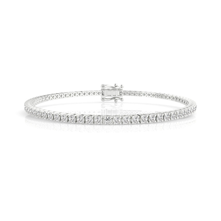 Louis Thompson Upington Tennis Bracelet 9K White Gold with 2.00ct Lab Diamond
