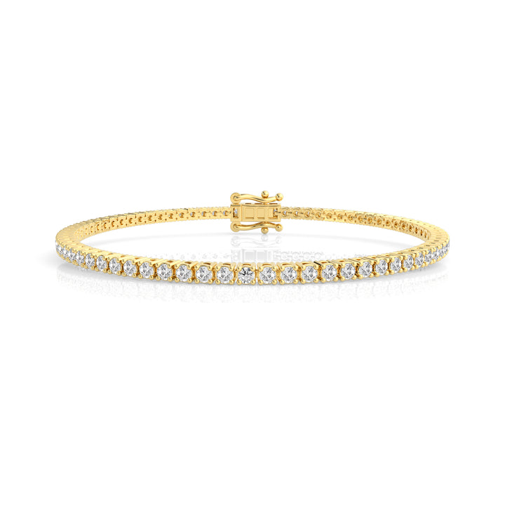 Louis Thompson Upington Tennis Bracelet 9K Yellow Gold with 2.00ct Lab Diamond