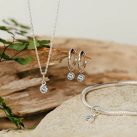 Evolve March Pendant Charm Aquamarine