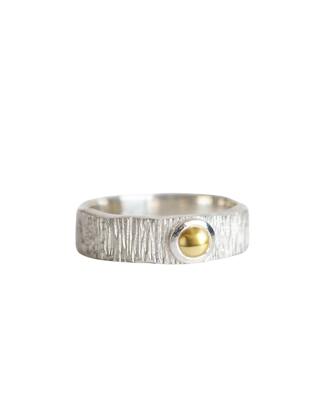 Made of Gold Sterling Silver & 18ct Gold Matai Ring T