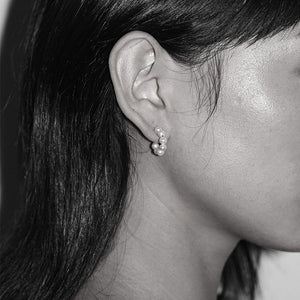 Silver Paris Hoop Earrings