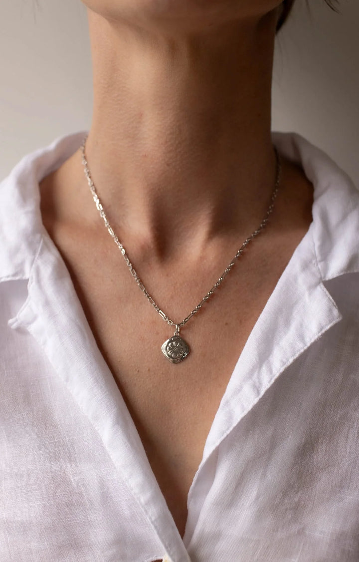 Boh Runga Silver Marigold Necklace