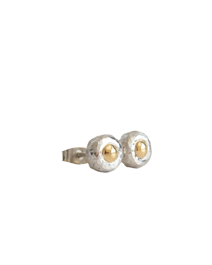 Made of Gold Sterling Silver & 18ct Gold Mt Tasman Studs