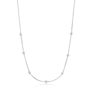 Ania Haie Silver Modern Beaded Necklace