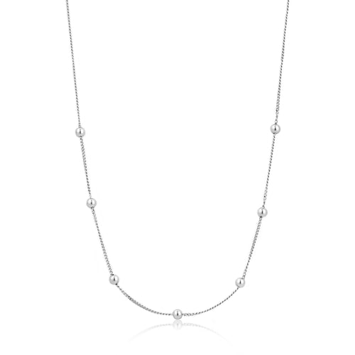 Ania Haie Silver Modern Beaded Necklace