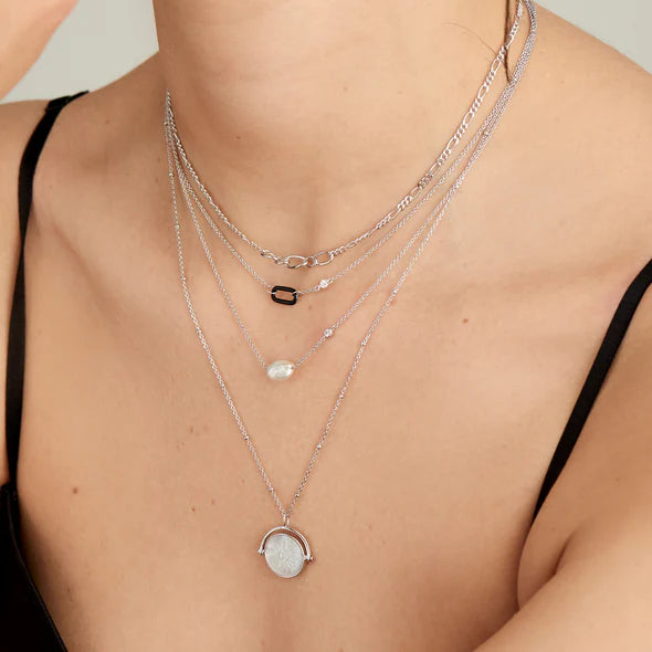 Ania Haie Pearl Necklace - Silver