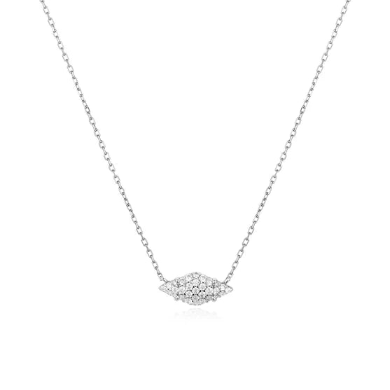 Ania Haie Dusk Silver Pave CZ Necklace