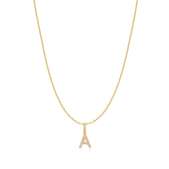 Ania Haie Star Gold Plated A Initial Necklace