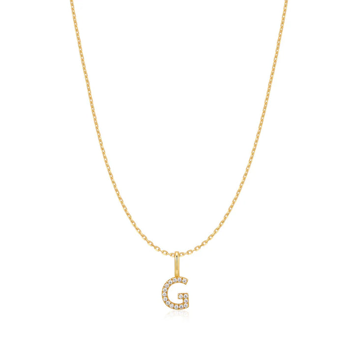 Ania Haie Star Gold Plated G Initial 40.5cm Necklace (+7.5cm extension)