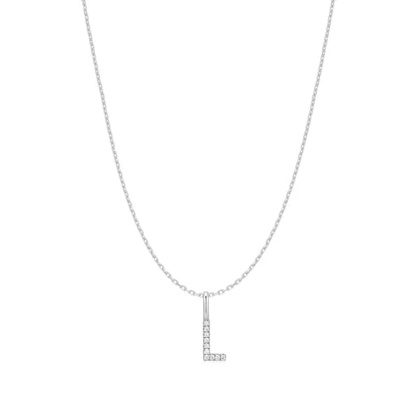 Ania Haie Star Silver L Initial Necklace
