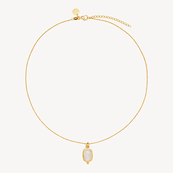 Najo Fleur Rainbow Moonstone Necklace