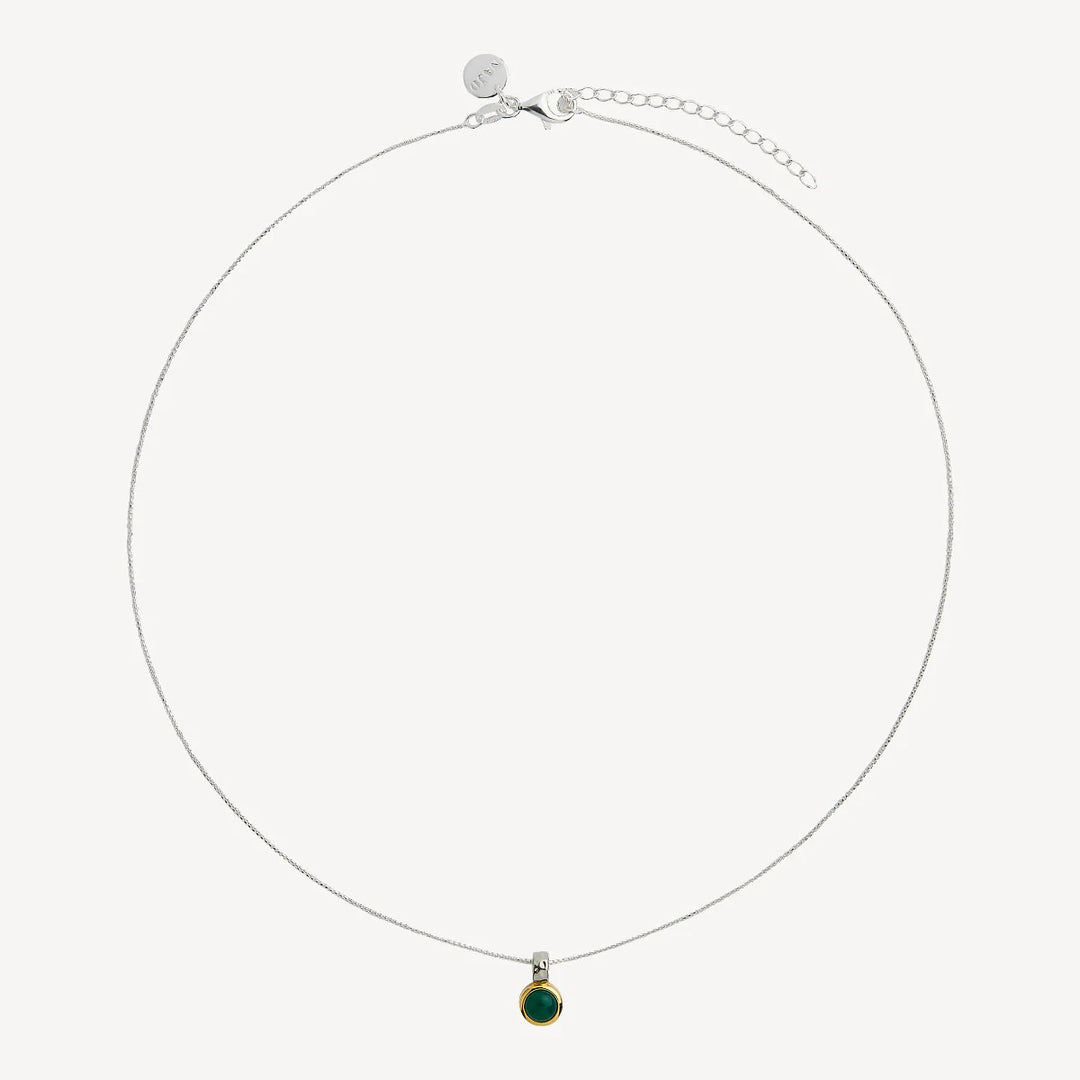 Najo Solace 2-Tone Green Onyx 45cm Necklace (+5cm extension)