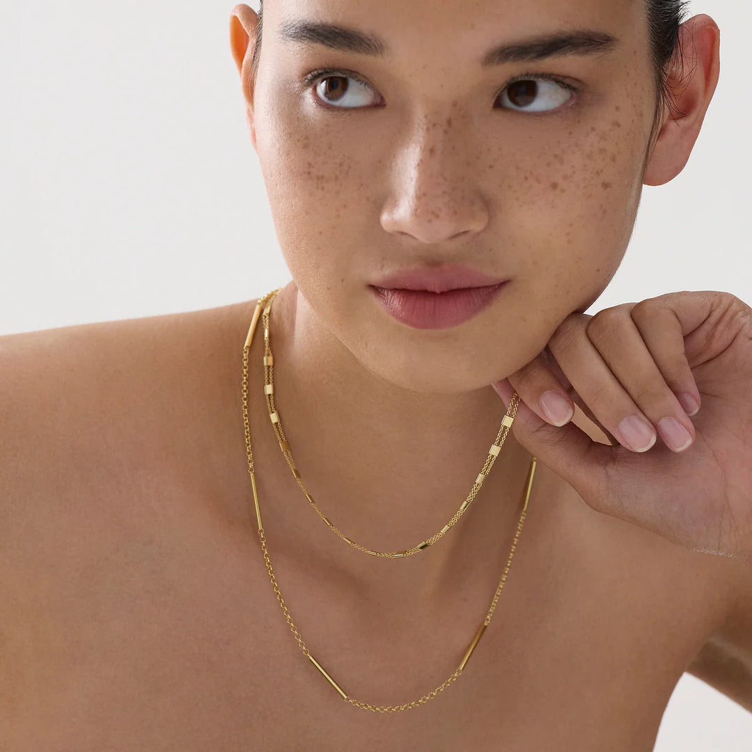 Najo Meridia Gold Plated 45cm Necklace (+5cm extension)