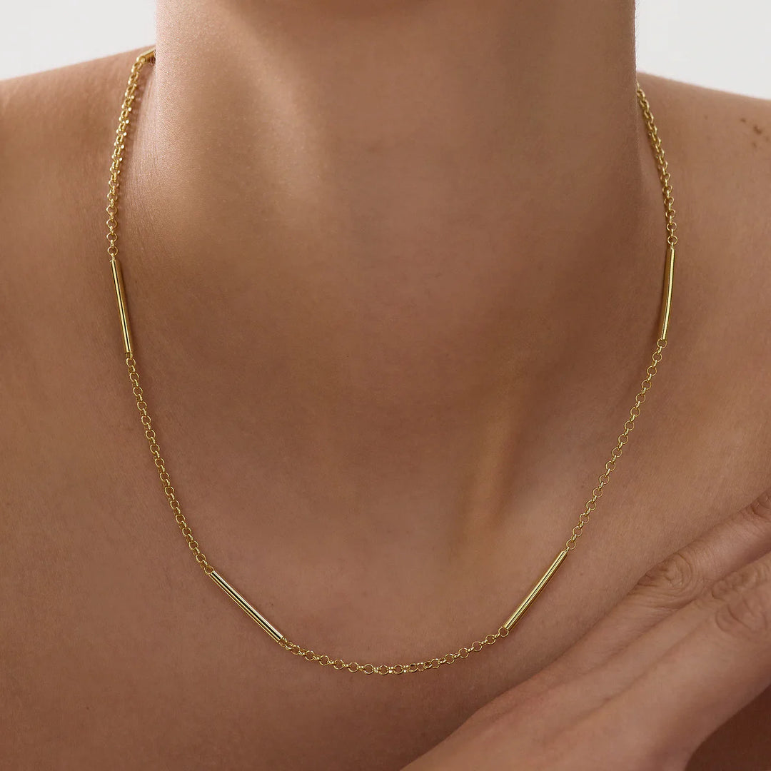 Najo Meridia Gold Plated 45cm Necklace (+5cm extension)