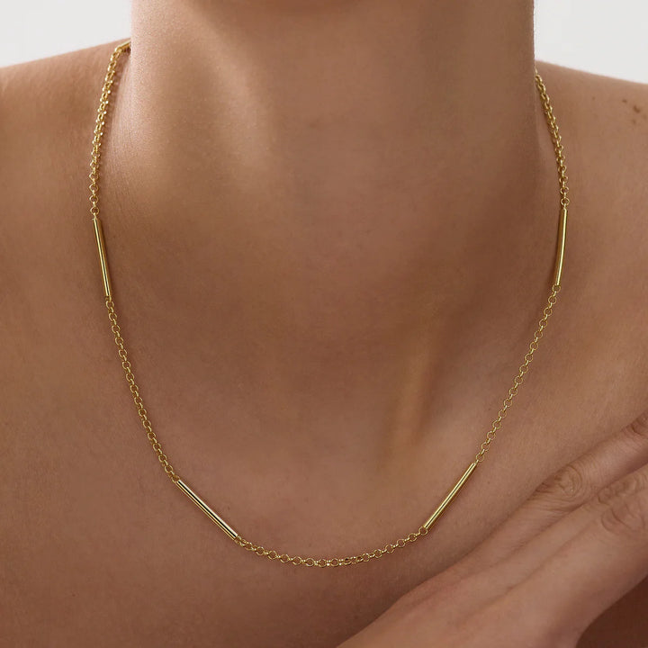 Najo Meridia Gold Plated 45cm Necklace (+5cm extension)