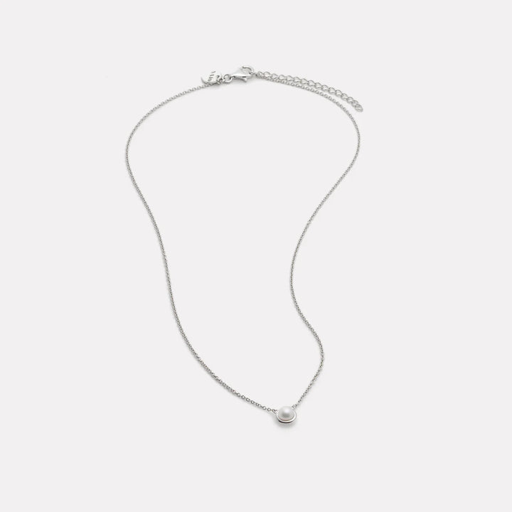 Najo Moonbeam Silver and Pearl Necklace