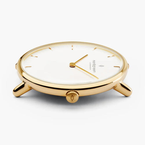 Nordgreen Native 32mm Gold Mesh Watch