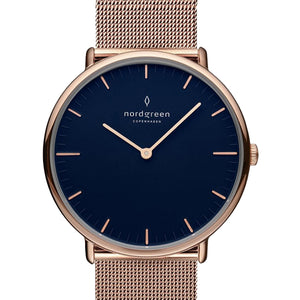 Nordgreen Native 32mm Rosegold Mesh Strap Watch