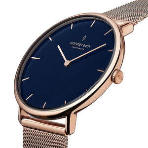 Nordgreen Native 32mm Rosegold Mesh Strap Watch