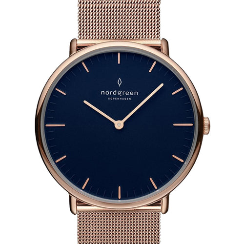 Nordgreen Native 32mm Rosegold Mesh Strap Watch