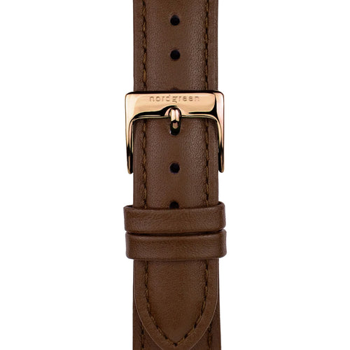 Nordgreen Native 36mm Brown Leather Strap Watch