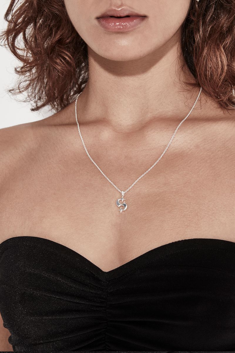 Stolen Silver Hidden Hearts Necklace