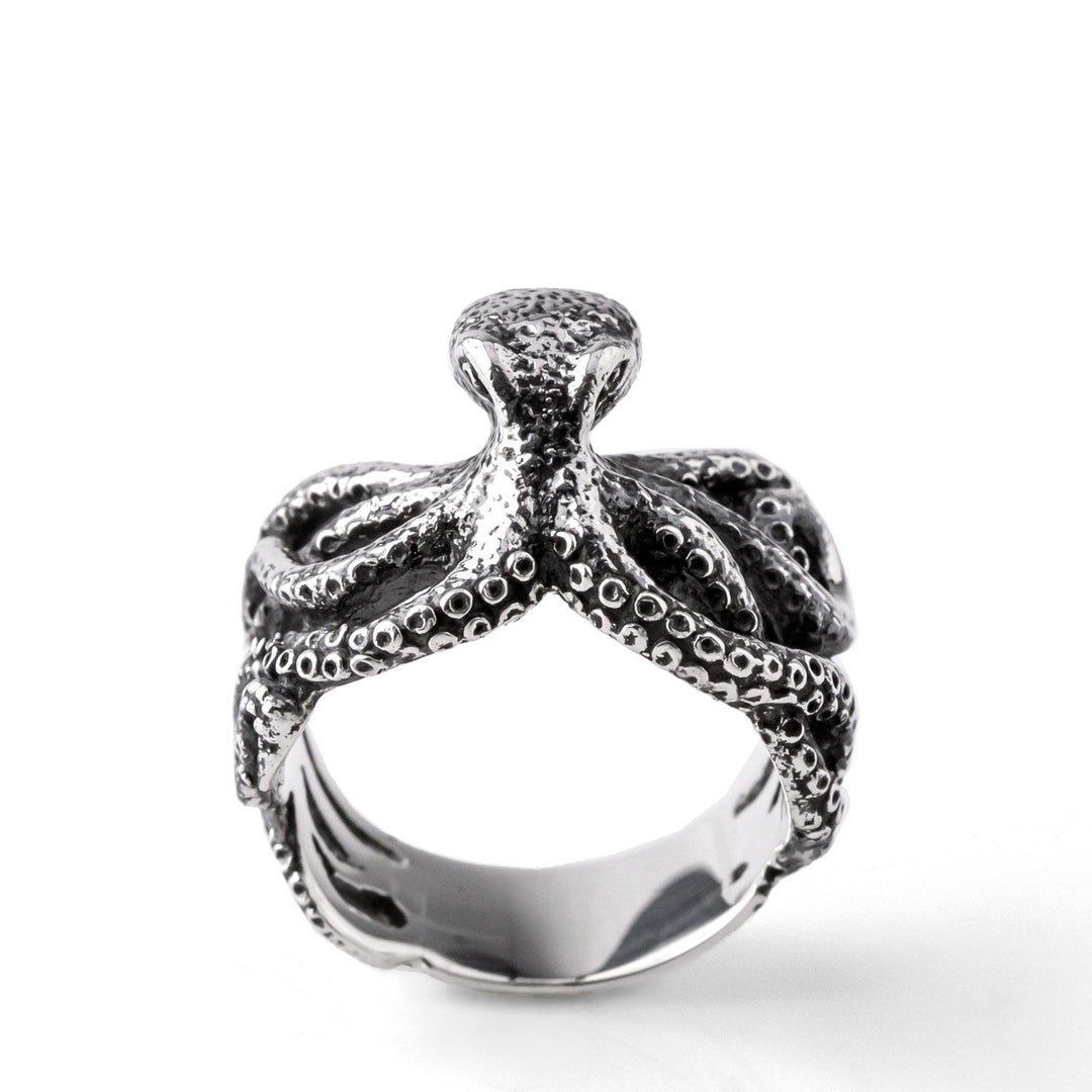 Nick Von K Sterling Silver Octopus Ring