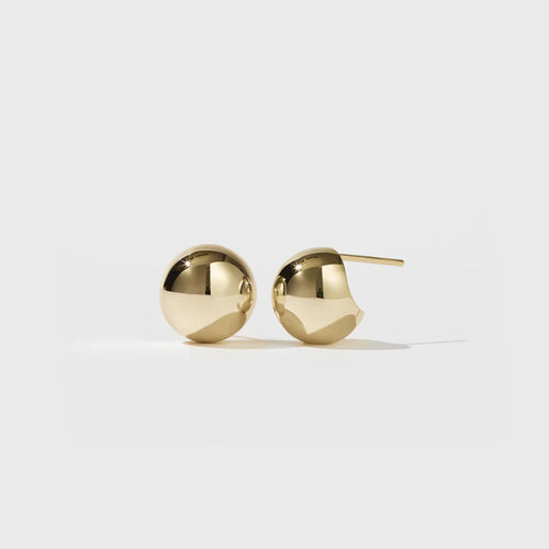 MEADOWLARK 23CT GOLD PLATED SMALL ORB STUDS