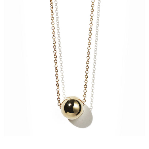 Gold Plated Orb Necklace Small