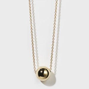 MEADOWLARK 23CT GOLD PLATED SMALL ORB NECKLACE