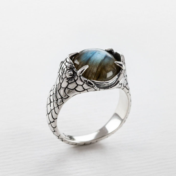 Nick Von K Sterling Silver with Labradorite Devour Ring