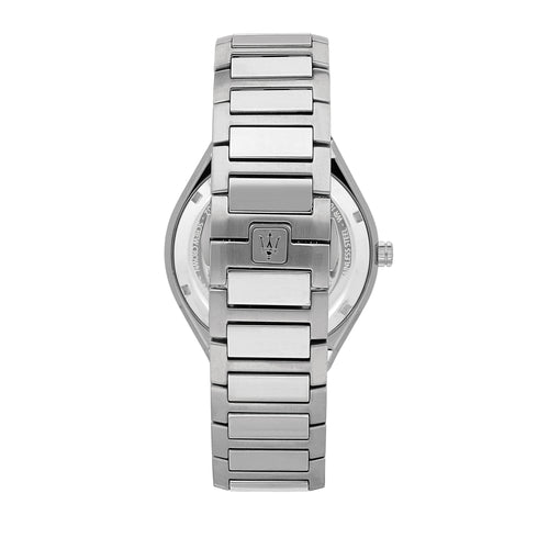 Maserati Stile Open Heart 45mm Silver Watch