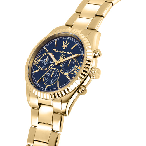 Maserati Competizione 43mm Multifunction Gold Chronograph