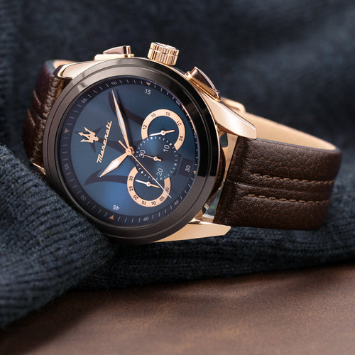 Maserati Traguardo 45mm Blue Watch