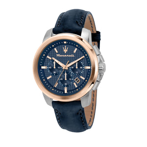 Maserati Successo Navy Blue Chronograph