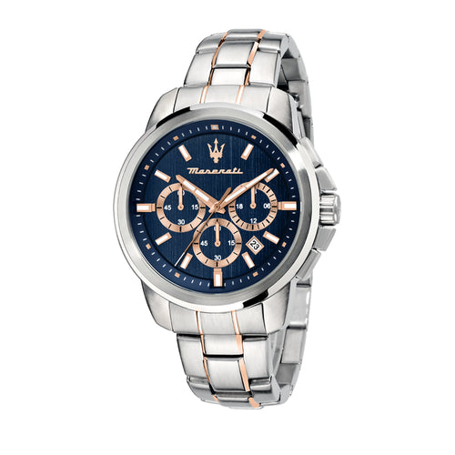 Maserati Successo Blue Dial 44mm Chronograph