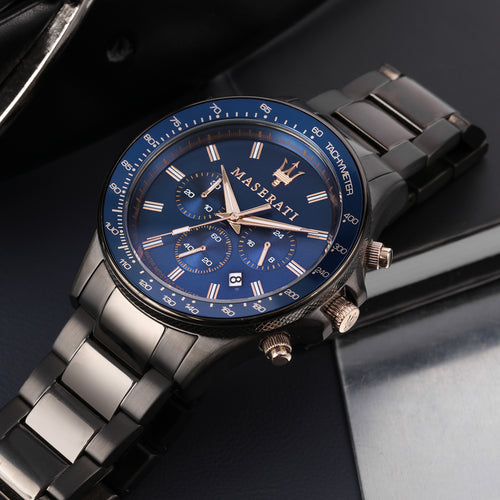 Maserati Sfida Grey 44mm Chronograph Watch