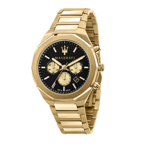 Maserati Stile Gold Chronograph Watch