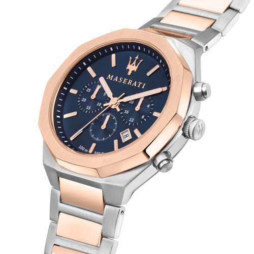 Maserati Stile Two Tone Chronograph Watch