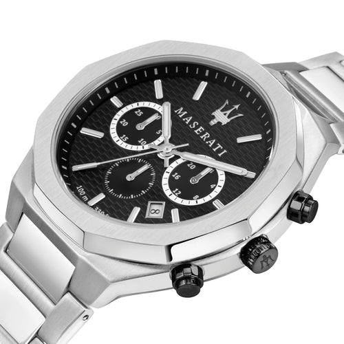 Maserati Stile Silver Chronograph