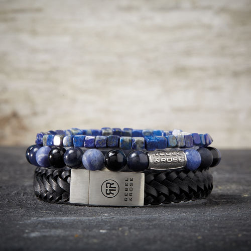 Rebel and Rose Roll The Dices - Lapis Lazuli 4mm Bracelet