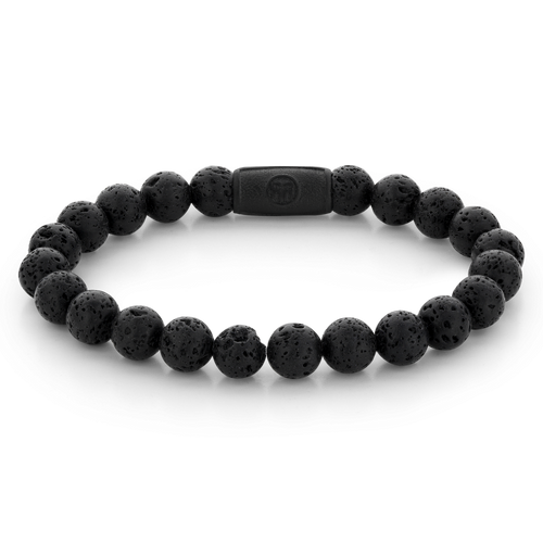 Rebel and Rose Black Moon - All-Black 8mm Bracelet