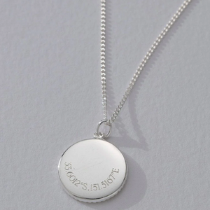 KIRSTIN ASH TRAVELLER COIN NECKLACE STERLING SILVER